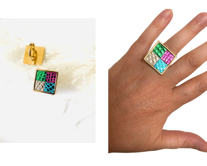 Bague QUADRA Multicolore