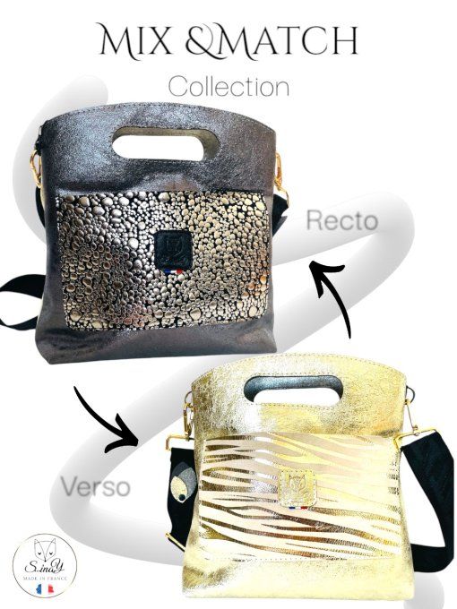 Sac Mix & Match Doré / Argenté