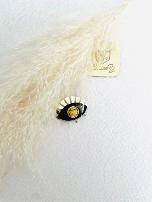 Broche Alfy Noir