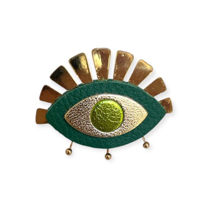 Broche Alfy Vert