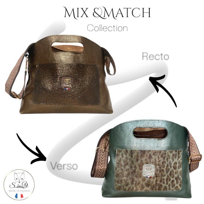 Sac Mix & Match Collection Mordoré / Vert