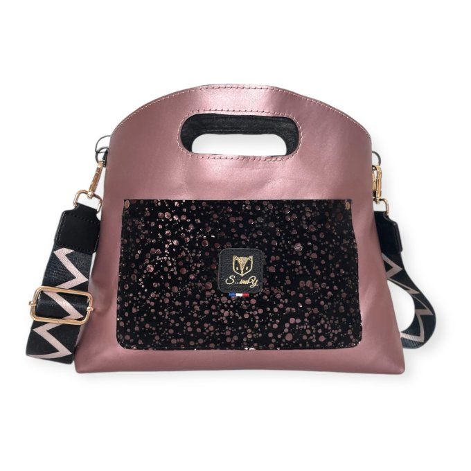 Sac Mix & Match Collection Noir / Vieux Rose