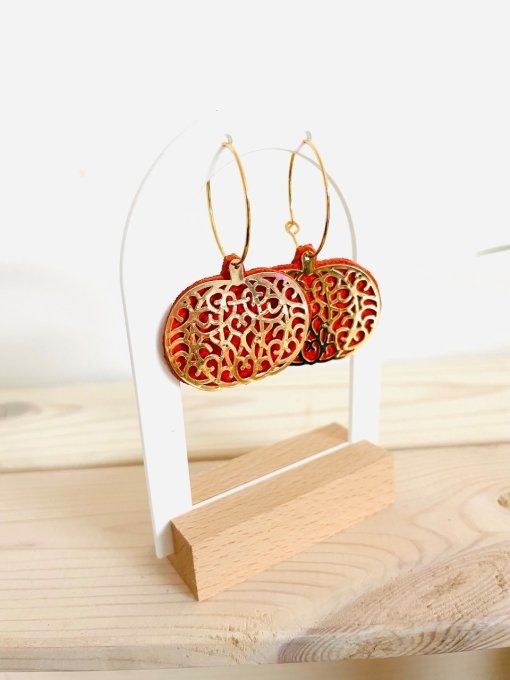 Boucles d'oreilles Pumpkin Orange