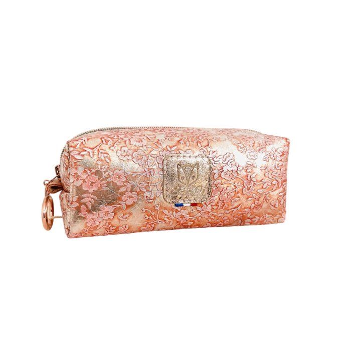 Trousse rectangulaire Argent Rosé