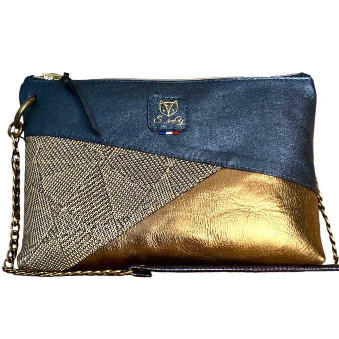 Sac ASTERIA Bleu Doré