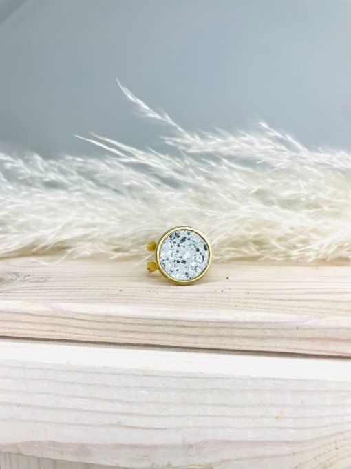 Bague DINA Blanc argenté